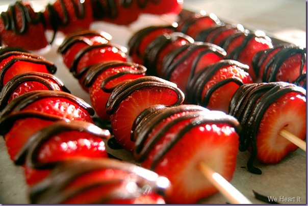 Espeto-Morangos-Chocolate Espeto-Morangos-Chocolate