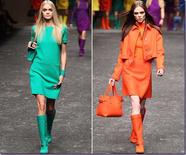 Desfile-Looks-Monocromáticos-Verde-Laranja Desfile-Looks-Monocromáticos-Verde-Laranja