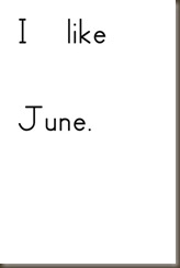 I like june text page