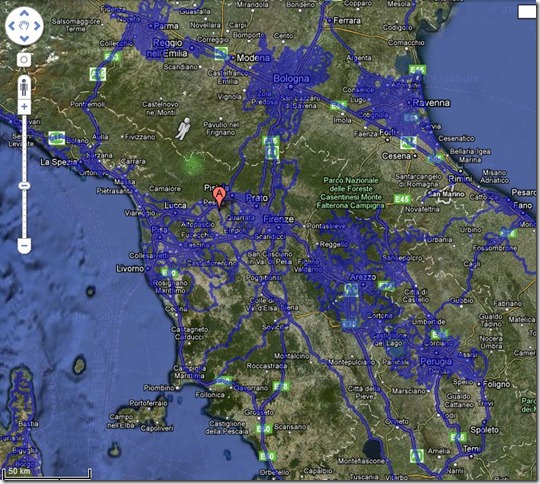 Le strade di streetview in Toscana