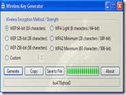 Generare password sicure WEP e WPA per router wifi