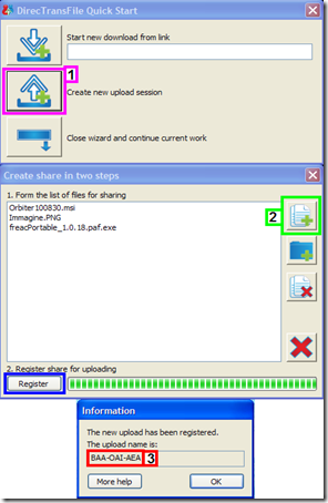 DirecTransFile - Upload