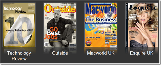 Magazines in Zinio