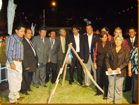 ing. nelson chui mejía junto a los alcaldes de santa eulalia, cocachacra, ricardo palma y cachlacayo