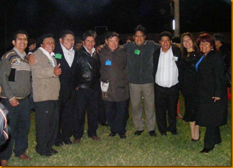 presidente regional nelson chui junto a los alcaldes de Huarochirí