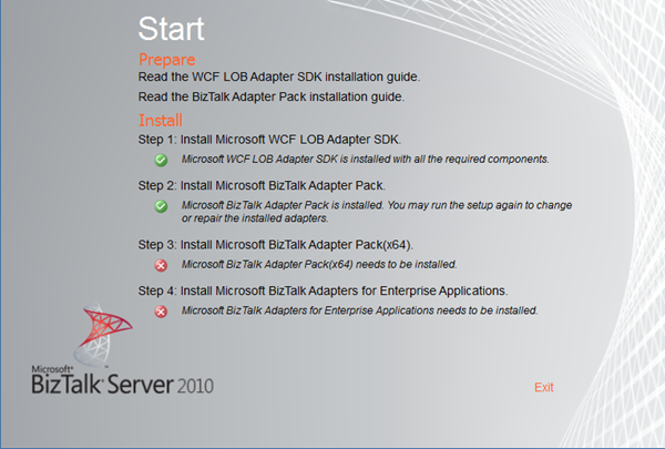 Adapter Pack BizTalk 2010 Figuur 4