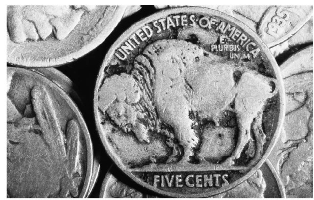 The American five-cent coin, called a "nickel," is actually an alloy of nickel and copper. 