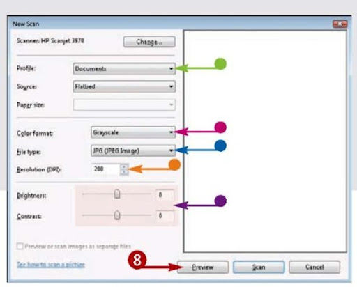 windows fax and scan add scanner