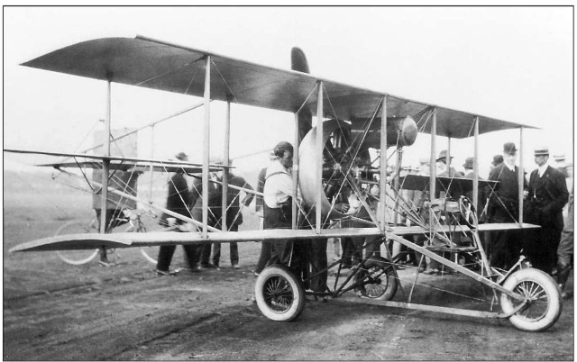 Biplanes are so called because they have two parallel levels of wings; these offered early aviators the largest wing area and strength for the least weight. 