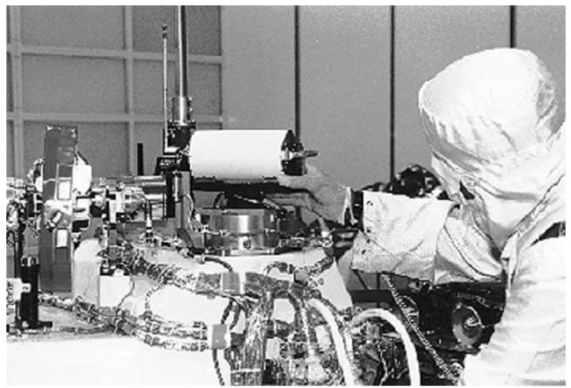  Figure 7 Imager for Mars Pathfinder (IMP) being tested before launch. 