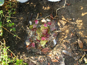 Add high carbon material (straw, dried corn stalks, etc) and another half bucket of goop