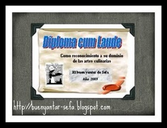 premio diploma a la cocina de pepe