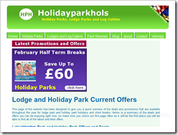 Holiday Park and Lodge Park Deals and Offers