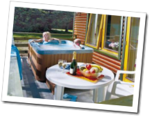 Little Extras Include Private Hot Tubs