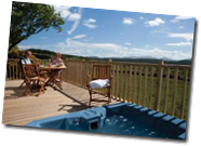 Stunning Views from the Log Cabins in Beautiful Surroundings