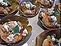 Roasted Shrimp with Capers and Feta in Artichoke Leaves