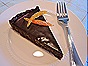 Dark Chocolate Tart with Candied Orange & Toasted Almonds