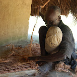  &ndash; Blind man working to make a door rug. December.......© 2007 NHA photos, Sierra Leone