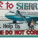  &ndash; Sign at Sierra Leone airport. 2002 (Vicki Hicks, photographer)