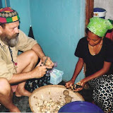  &ndash; Fr. Seraphim helping Kadijah prepare dinner. 2004 (Vicki Hicks, photographer)