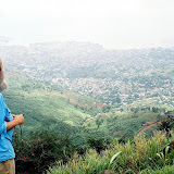  &ndash; Fr. Seraphim praying over the city (James B. Mansaray, photographer)