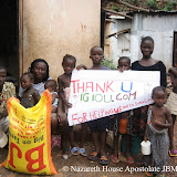  &ndash; Iglou Internet Services, Inc waived activation fees and first few months service charges for Nazareth House Apostolate's website. The money saved was used to by rice for those in need in Freetown.  Currently Iglou provides our internet web service at no monthly fee.  June 14, 2007 (James B Mansaray, photographer)