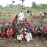  &ndash; Teacher with some of the students in Kabala. © NHA, J Mansaray 2007