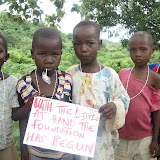  &ndash; student messages © NHA, J Mansaray 2007
