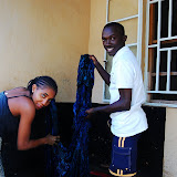  &ndash; Kadijah and James enjoy working together...Nazareth House Media Photos, July 2008