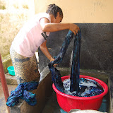  &ndash; Kadijah washes in starch and boiling water...Nazareth House Media Photos, July 2008