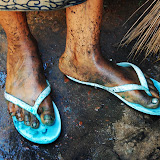  &ndash; Kadijah has dyed her feet...Nazareth House Media Photos, July 2008
