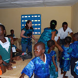  &ndash; Students begin first day in building of Kabala School...© 2008 September Nazareth House Apostolate Media, James B. Mansaray, photographer.