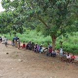  &ndash; Parents waiting outside the classrooms of the school for Opening Day festivities.....© 2008 September Nazareth House Apostolate Media, James B. Mansaray, photographer.
