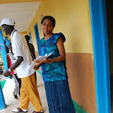  &ndash; Kadijah assisting Opening Day ..© 2008 September Nazareth House Apostolate Media, James B. Mansaray, photographer.