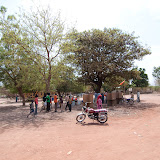 Voting stations are mostly under trees - it is hot in Rumbek