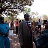 The local governer came to see the voting station