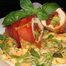 Avocado, Sun-Dried Tomato and Mozzarella Stuffed Chicken Breast