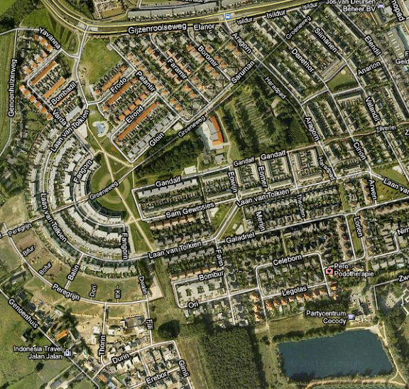el señor de los anillos en google maps