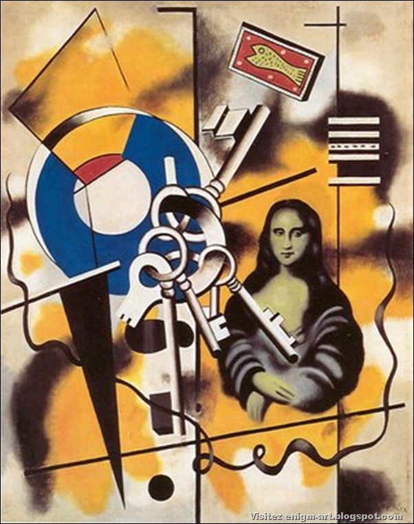 Fernand Leger, Mona Lisa with Keys, 1930 Fernand Leger, Mona Lisa with Keys, 1930