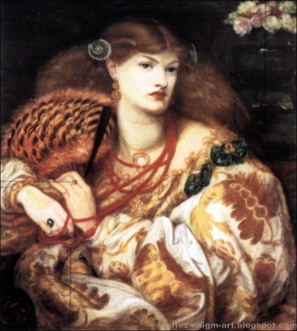 Dante Gabriel Rossetti, Monna Vanna, 1866 Dante Gabriel Rossetti, Monna Vanna, 1866