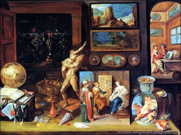 Frans-II-Francken, Cabinet d'un collectionneur , 1625 