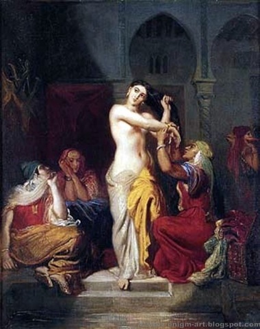 [Théodore Chassériau, Femme sortant du bain dans le Serail,1849 [38][3].jpg]