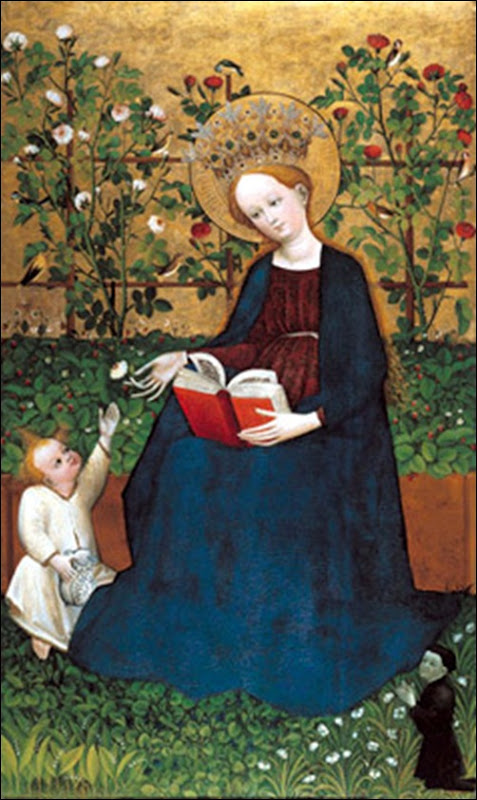 Maître du Paradis, La Vierge aux fraisiers, vers 1425 Maître du Paradis, La Vierge aux fraisiers, vers 1425