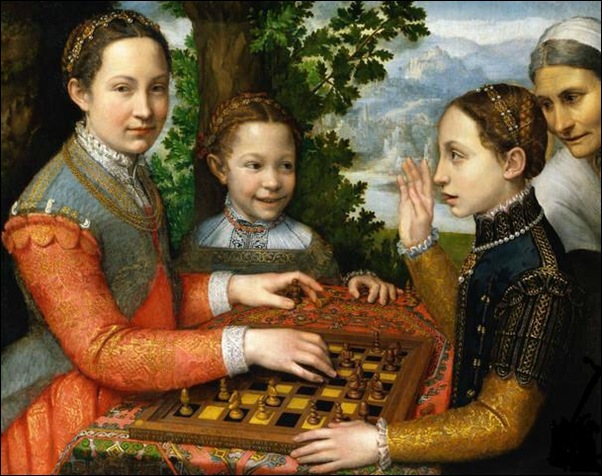 Sofinosba Anguissola, Le jeu d'échecs 1555