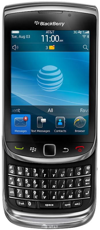 BlackBerry%20Torch%20ATT%20 %20Open%20Front 2010 Luxe For Men: Xmas Gift Guide
