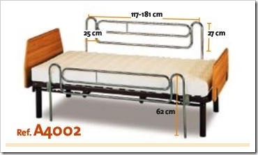 Cama com grades laterais ref-A4002.