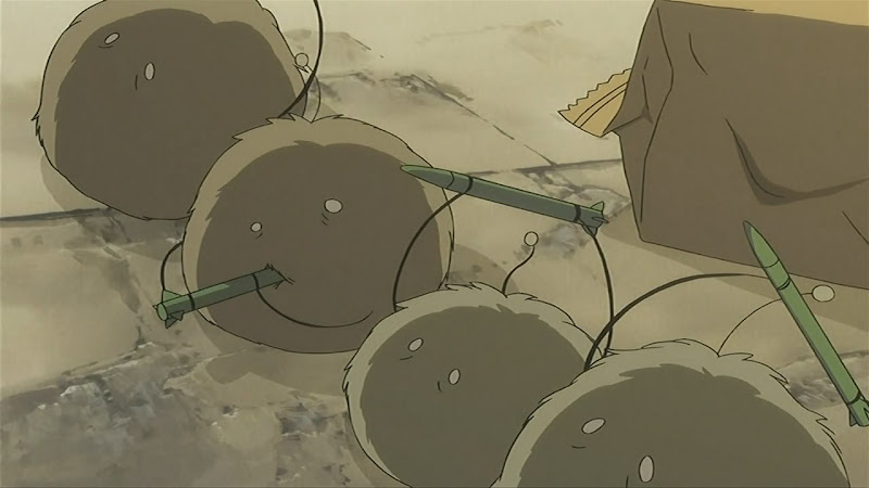 Dennou Coil, Episode 4: Mojo eating a missile Dennou Coil, Episode 4: Mojo eating a missile