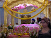 The Darwar Sahib, the sacred place ,where the holy book, Guru Granth Sahib is kept. A Granthy-the priest- is sitting at the end . and a few worshippers are seen moving around the place.