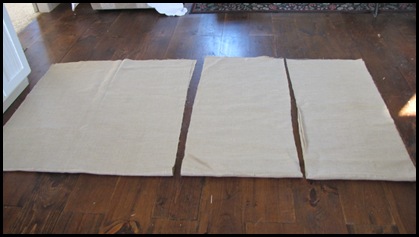 how to make a round burlap tablecloth