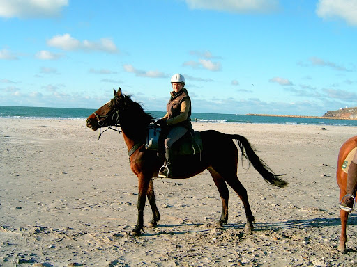 Chico and Mathilde on Aramoana Beach